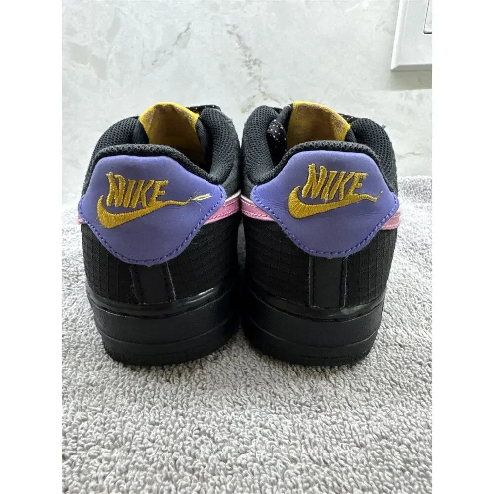 Nike Air Force 1 LV8 2 GS Black Pollen Rise #CN5710-001, (Youth) Size 4Y